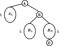     |-------Ao---

   --  |-       -----

h --AL  -         -Bo-

   -| |--       ---  ----

    |||      -|--|    ---||-

            --   --   -    -

          h --BL --   - BR -h

             |||--    -|||--

                        Do